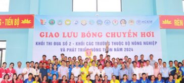 Giao lưu bóng Chuyền hơi Cán bộ, Viên chức và NLĐ khối thi đua số 2 – Khối các Trường thuộc Bộ Nông nghiệp & PTNT năm 2024